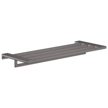 Hansgrohe AddStoris Полка для полотенец 44.5см., цвет: шлифованный черный хром