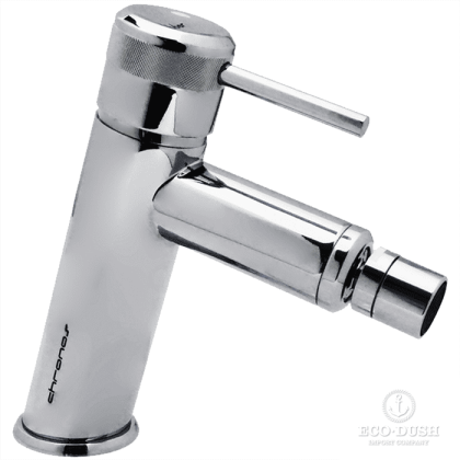 HUBER Chronos Смеситель однорычажный для биде на 1 отверстие с донным клапаном, цвет: хром