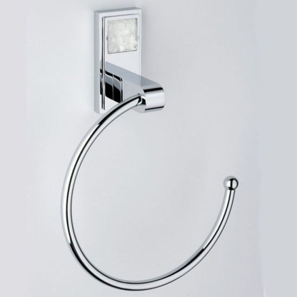 THG Masque de Femme Lunaire Полотенцедержатель - кольцо 18см., подвесной, цвет: хром