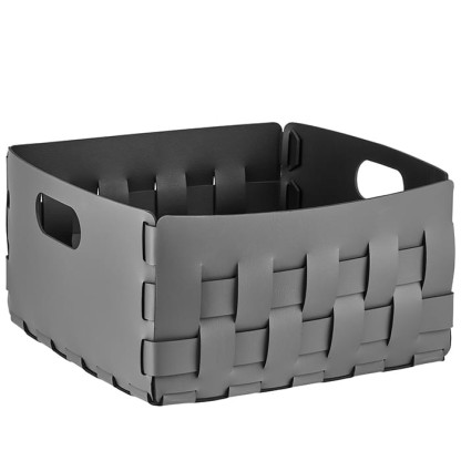 ADJ Корзинка Bottega, 35x35xH20 см., цвет: серый/черный