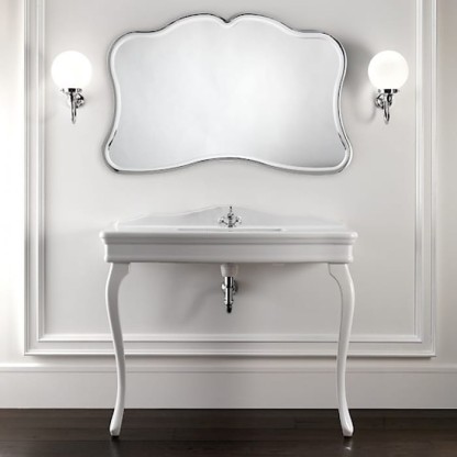 Devon&Devon Colette Декоративная структура 109х37см., с раковиной с 1отв. под смеситель , напольный, цвет: белая керамика