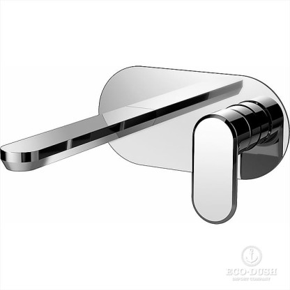 CISAL LineaViva Смеситель однорычажный для раковины из стены,излив 200 мм, цвет: хром