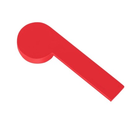 Gattoni Color Накладка на ручку смесителя для ванны, цвет: Rosso