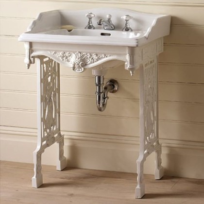 Devon&Devon Angel Декоративная структура 64х49см, с раковиной на 1 отв., напольный, цвет: белый