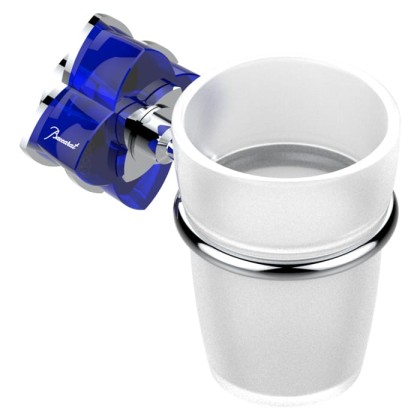 THG P?tale de cristal bleu Стакан, подвесной, цвет: хром/синий хрусталь