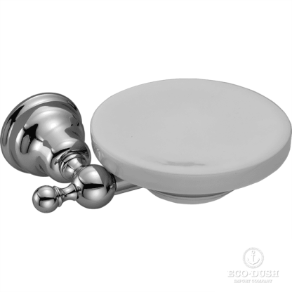 CISAL Arcana Мыльница подвесная керамическая, цвет: белый/хром