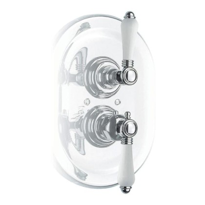 Nicolazzi Petit Mont Blanc Встраиваемый смеситель, 3/4” с запорным вентилем, цвет: хром, ручки Petit Mont Blanc