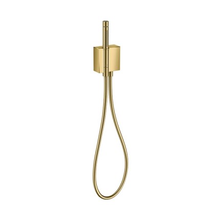 Axor Edge Душевой гарнитур: ручной душ с держателем и шлангом, цвет: золото
