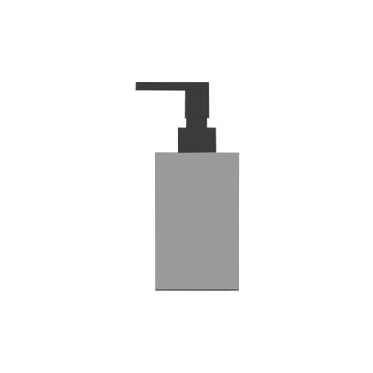 Bertocci Fly Дозатор для жидкого мыла, композит, цвет: серый/черный матовый