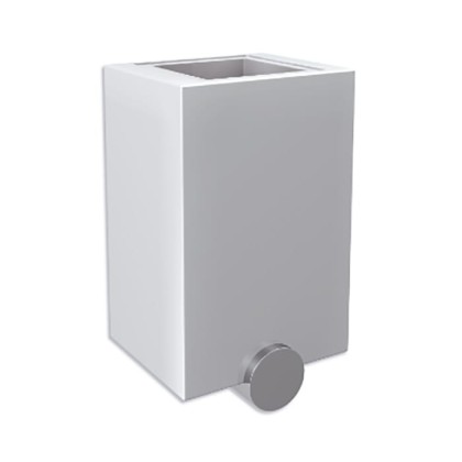 Bertocci Polo Стакан, цвет: белый матовый/хром