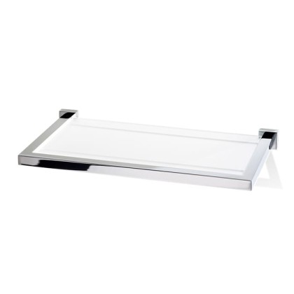 Decor Walther Corner GLA30 Полочка стеклянная 30x16.5см, подвесной, цвет: хром