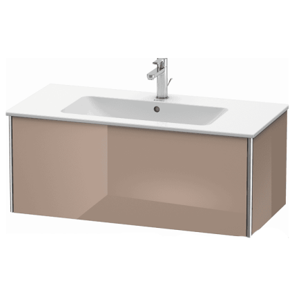 Duravit XSquare Тумба подвесная, 101х47.8х40см, с раковиной, с 1 выдв ящик, цвет: капучино глянцевый