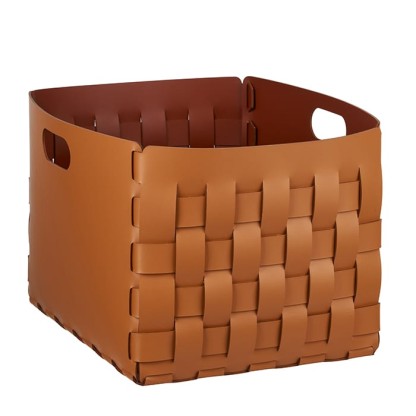 ADJ Корзинка Bottega, 35x40xH30 см., цвет: коньяк/бордо