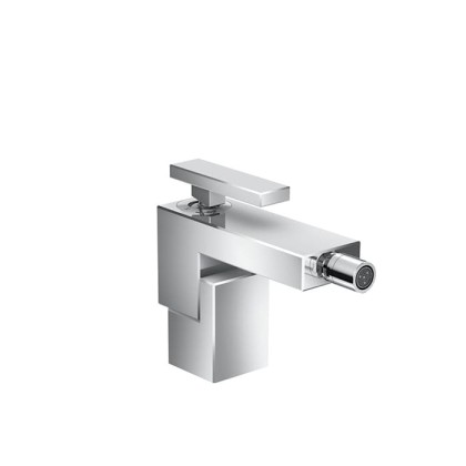 Axor Edge Смеситель для биде, на 1 отв., с донным клапаном push/open, излив 149мм, цвет: хром