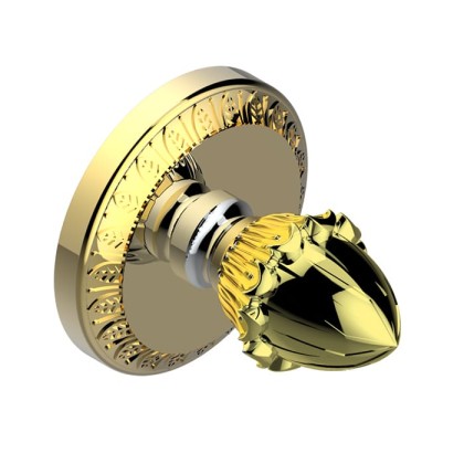 THG Malmaison metal Крючок одинарный, подвесной, цвет: полированное золото