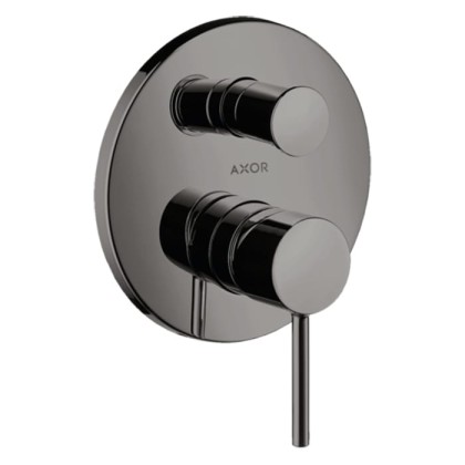 Axor Starck Смеситель для ванны, встраиваемый, с переключателем на 2 потока, цвет: полированный черный хром