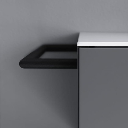 Burgbad Coco Полотенцедержатель для монтажа на тумбу, цвет: черный