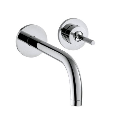 Axor Uno? Встраиваемый смеситель для раковины, на 2 отв., с розеткой, излив: 225мм, внешняя часть, цвет: хром