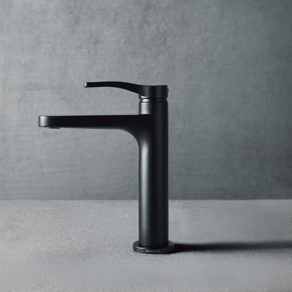 Fantini AL/23 Смеситель для раковины, 1 отв., излив: 120 мм, цвет: черный матовый