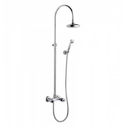 Смеситель для душа Bongio Impero, цвет: хром/blue and red swarovski