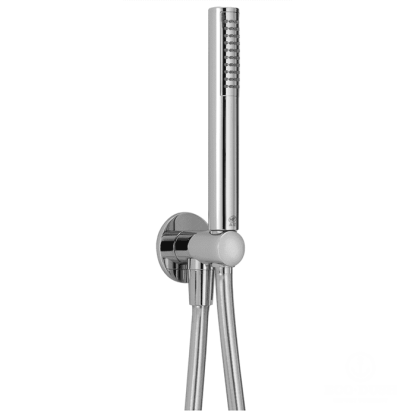 CISAL Shower Душевой гарнитур:ручная лейка,шланг 150 см,вывод с держателем, цвет: хром