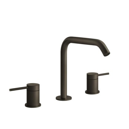 Gessi 316 Смеситель для раковины, на 3 отв., излив: 15.6см, h: 20.1см, цвет: warm bronze brushed pvd
