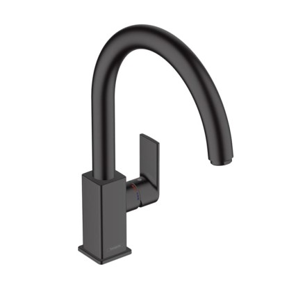 Hansgrohe Vernis Shape M35 Смеситель для раковины, однорычажный, излив 260 мм, цвет: матовый черный