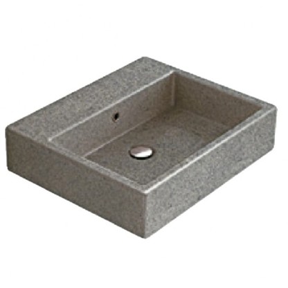 Globo Le Pietre Раковина 60х50х14 см, 1 отв., цвет: серый туф