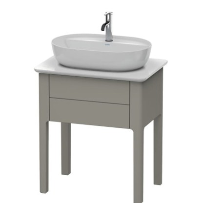Duravit Luv База напольная 68.8x45х74.3см., с 1 выдв. ящиком, каменной столешницей и раковиной, цвет: каменно-серый шелковисто-матовый