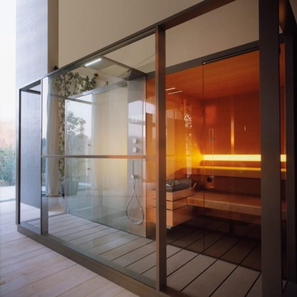 Effegibi Logica Spa Сауна&Хаммам 373x171х217см, пристенная, цвет: Soft Sand