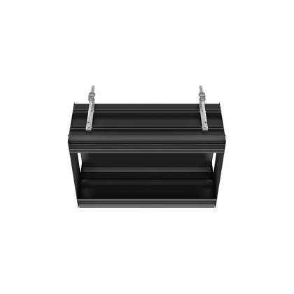 Gessi Binario Профиль линейный 670 мм, без подготовки под модули, цвет: Black XL