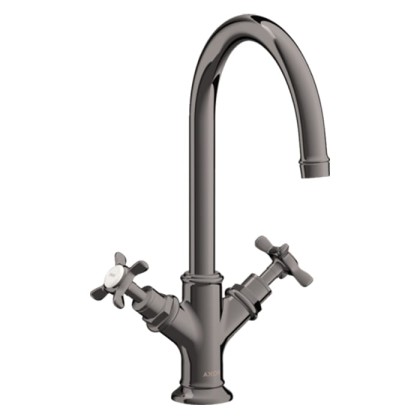 Axor Montreux Смеситель для раковины, для 1 отв., цвет: полированный черный хром