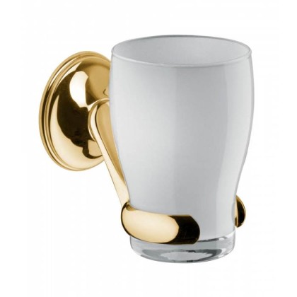 Стакан подвесной Bongio Fleur, цвет: золото 24к.