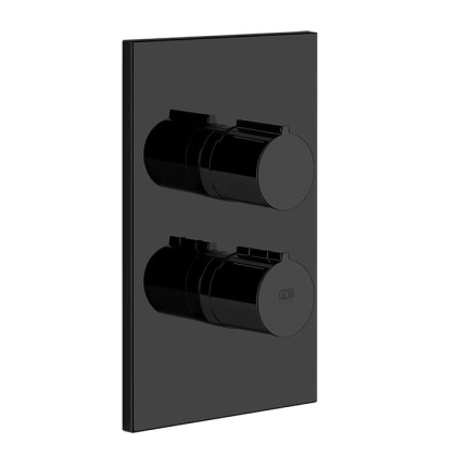 Gessi Emporio Via manzoni Смеситель для душа, встраиваемый, термостатический, на 3 позиции, цвет: Black XL