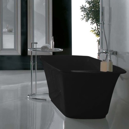 Globo Relais Ванна отдельностоящая 185x85x58 см, цвет: черный глянец