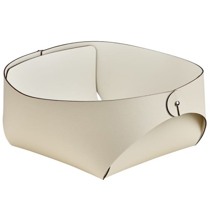 ADJ Корзинка Flora, 20x20xH9 см., цвет: панна котта/белый