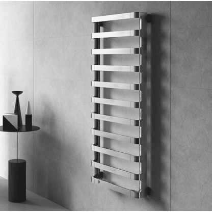 Irsap Step_E Полотенцесушитель электрический 50x125.5x10.7см,(11 плоских трубок), мощность:450 ватт цвет: хром  Дизайн Antonio Citterio