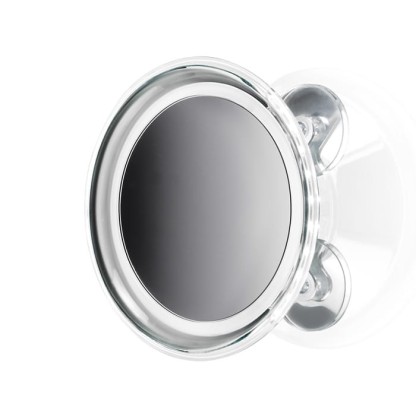 Decor Walther BS 18 Touch L Косметическое зеркало 20см, подвесное, с присосом, подсветка LED, цвет: хром