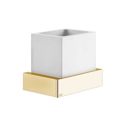 Gessi Rettangolo Стакан подвесной, цвет: Gold CCP/белый