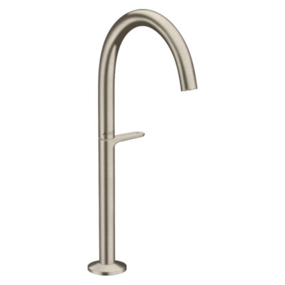 Axor One Смеситель для раковины Sel 260, на 1 отв., высокий, с донным клапаном Push-Open, цвет: шлифованный никель