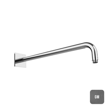 Almar Держатель верхнего душа настенный L42 см с квадратным отражателем, цвет: Gun Metal Brushed PVD