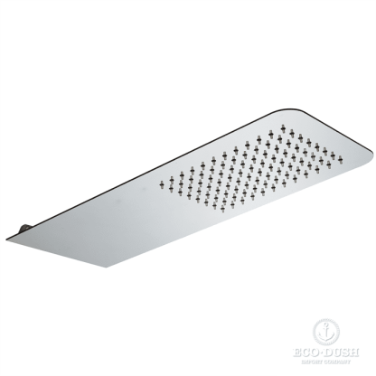 HUBER Lynox Верхний душ 500х200мм, для настенного крепления, нержавеющая сталь