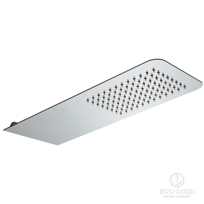 HUBER Lynox Верхний душ 500х200мм, для настенного крепления, нержавеющая сталь