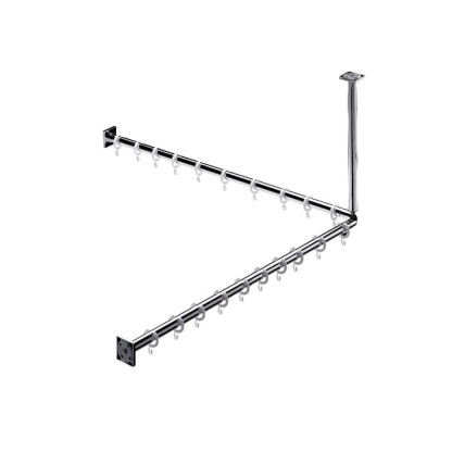 EMCO System2 Угловая штанга для душевой занавески 1000мм, подвесной, цвет: хром