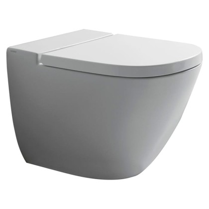 Globo Stockholm Унитаз напольный пристенный 58х37х42см, слив универсальный, цвет: белый