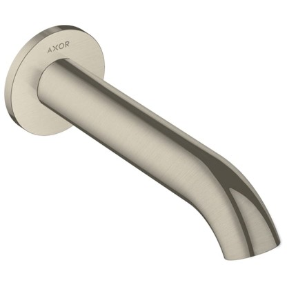 Axor Uno Излив для ванны, 178мм, настенный,  3/4 ’, цвет: шлифованный никель