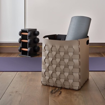 ADJ Корзинка Dubai, 35x35xH40 см., цвет: капучино/шоколад