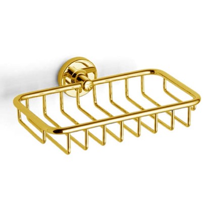 Bertocci Cinquecento Полка-сетка для душа 22х3х12 см, подвесной, цвет: золото матовое