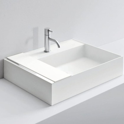 NOORTH milldue edition Раковина 63.4х47.2х12 см, 1 отв., накладная, цвет: белый