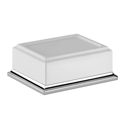 Gessi Eleganza Мыльница настольная, цвет: хром/белый